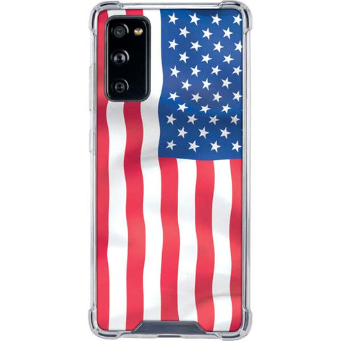 USA Flag American Flag Galaxy S20 FE Clear Case